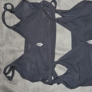 2 Black Ribbed Bralette (2)